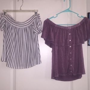 American Eagle Off the Shoulder Tops